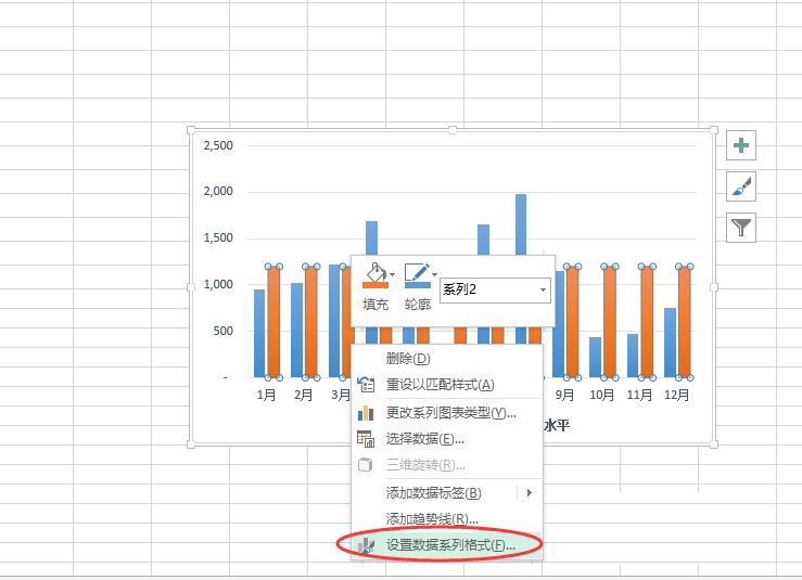 Excel 2013给图表添加参考线的图文教程