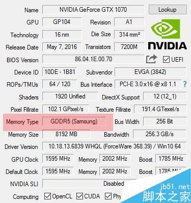 NVIDIA GTX 1070显存故障修复BIOS下载:美光显存用户务必升级
