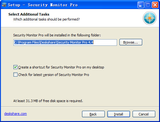 Deskshare Security Monitor视频监控软件的安装破解教程详细图解