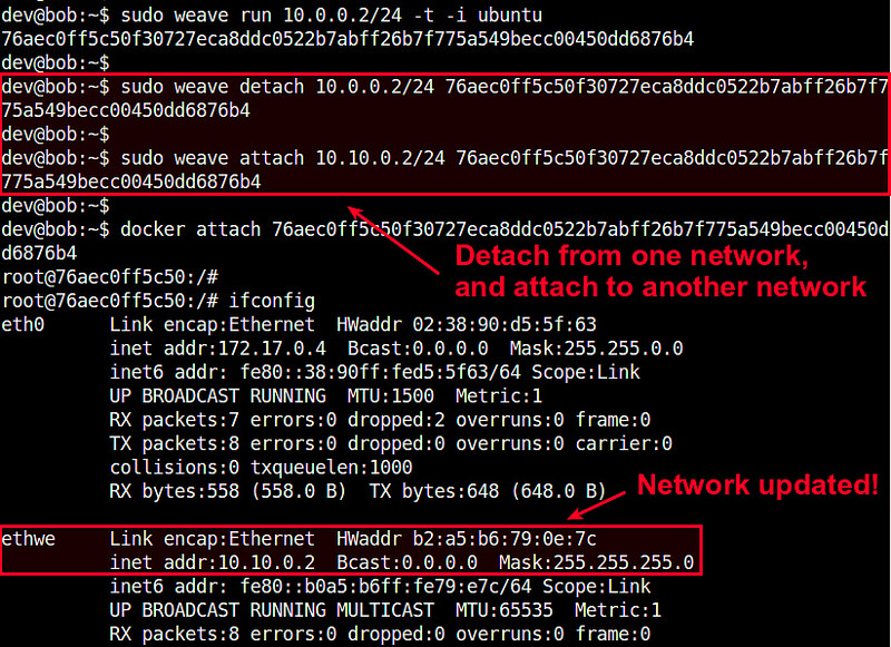 在Docker的容器之间设置网络设置网络通信的方法