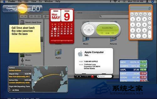 Mac下使用Dashboard中的应用程序的方法