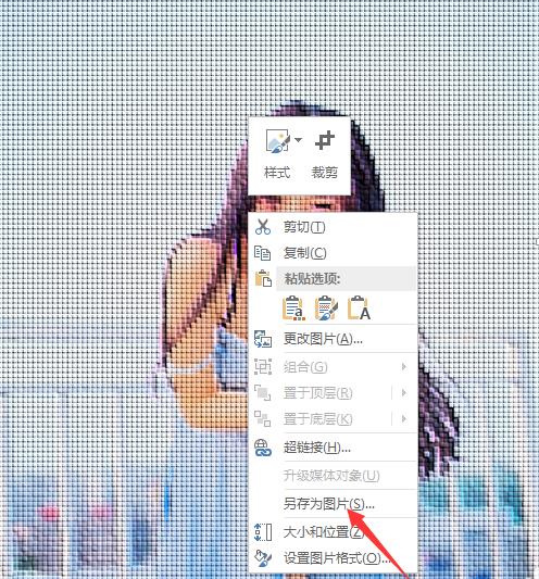 PPT2016中的图片怎么制作十字绣效果?