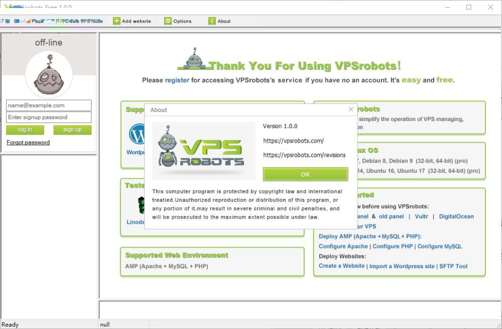 VPSrobots怎么使用 VPSrobots安装使用详细图文教程(附下载)
