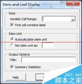 怎么用excel表格做茎叶图？