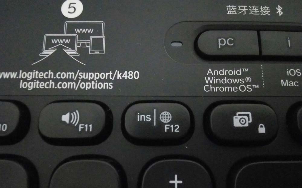 罗技K480蓝牙键盘怎么选择输入法?