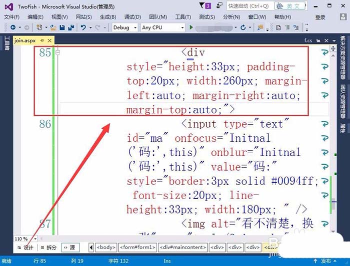 VisualStudio网页怎么插入验证码标签?