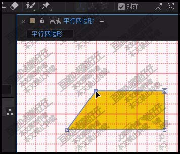 AE怎么画平行四边形? AE画四边形的教程