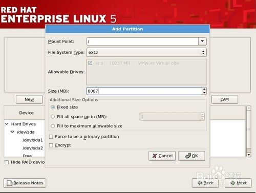 红帽RedHat Linux5系统安装指南