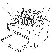 HP LaserJet 1010打印机卡纸该怎么取出来?