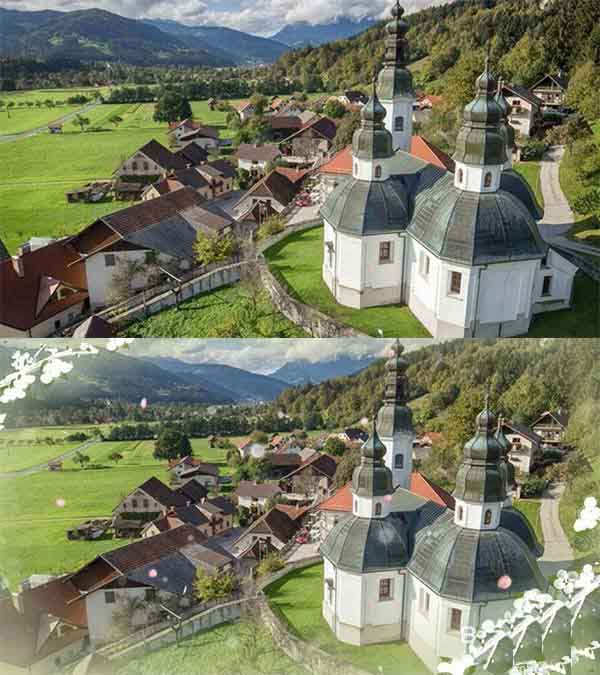 爱剪辑怎么给图片制作航拍效果?