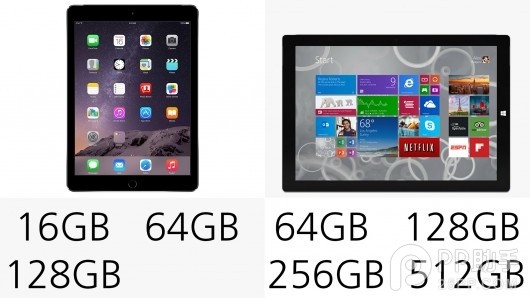 iPad Air2与Surface Pro3哪个好？Surface Pro3和iPad Air2参数配置区别对比