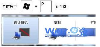 Win7笔记本如何快速连接扩展另一个显示器即外接显示器