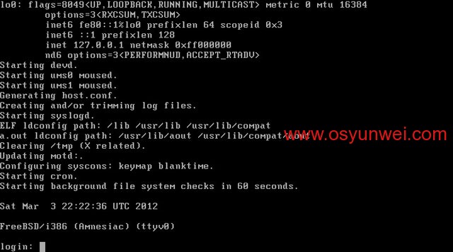 FreeBSD 8.2 安装教程图文详解