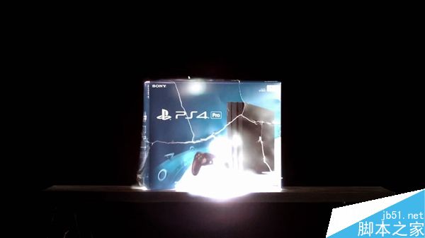 PS4 Pro游戏机炸裂开箱视频:整个包装盒瞬间炸裂
