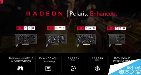 AMD RX 500家族显卡集体发布:四款型号惊喜升级