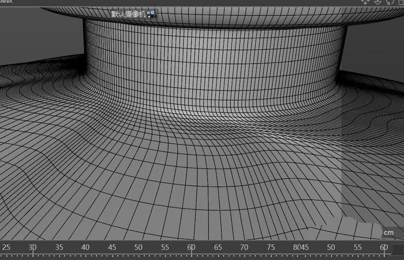 C4D怎么连接不规则截面线与圆柱?