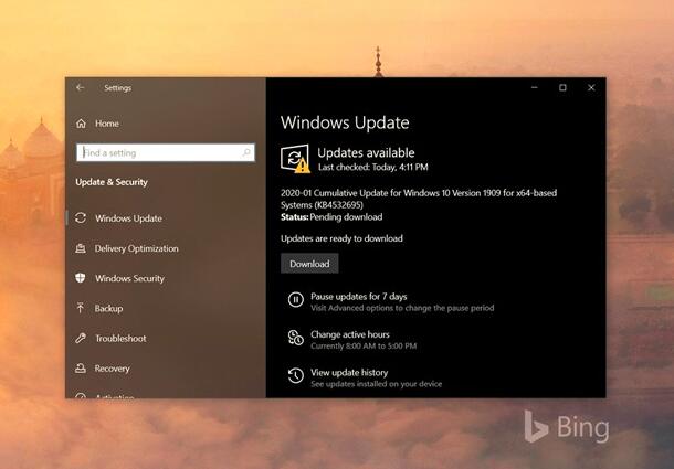 Win10部分用户遭遇KB4532695补丁蓝屏死机Bug的解决方法