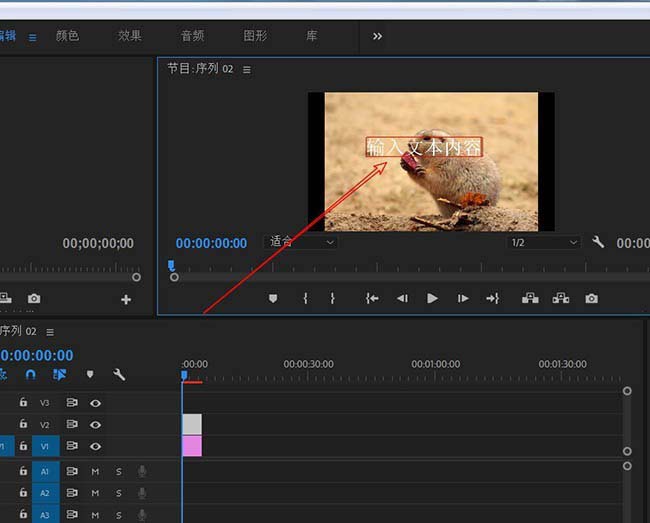 premiere怎么创建文本图层?