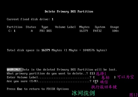 FDISK硬盘分区图解教程 图片已修复