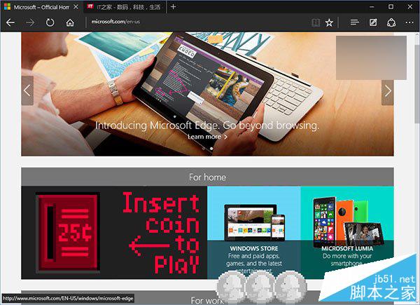更正:Win10 Edge浏览器可打开微软官网彩蛋 附正确打开方法