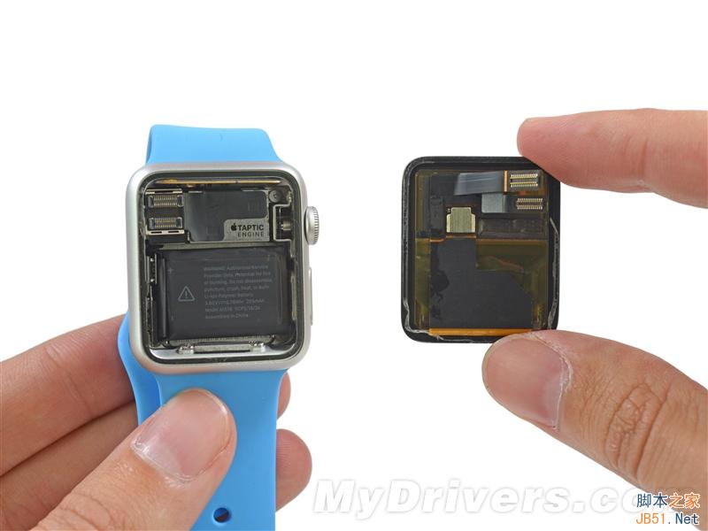 38毫米表盘的运动版apple watch详尽拆解：电池太失望了