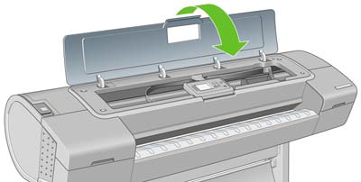 HP T1100打印机卡纸该怎么办?