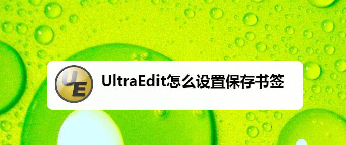 UltraEdit怎么保存书签? UltraEdit保存当前书签设置的技巧