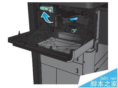 HP M830一体机怎么清除前挡盖卡纸?