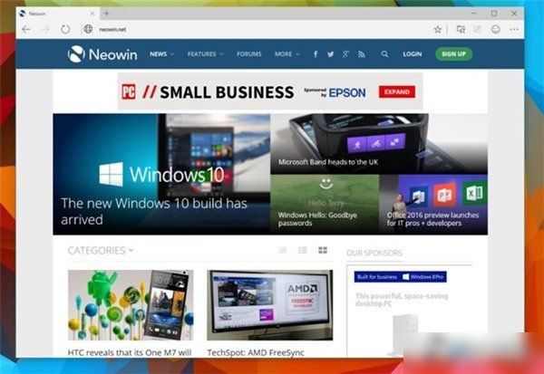 Win10斯巴达浏览器怎么开启？win10系统斯巴达浏览器使用体验图解