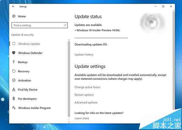 Win10一周年更新预览版14366今日推送