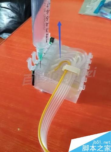 空的连续供墨系统添加墨水墨盒及抽出空气的操作方法