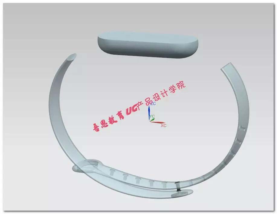 UG怎么建模三维立体的小米手环?