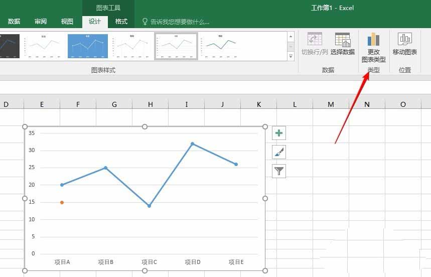 Excel折线图表怎么添加水平直线?