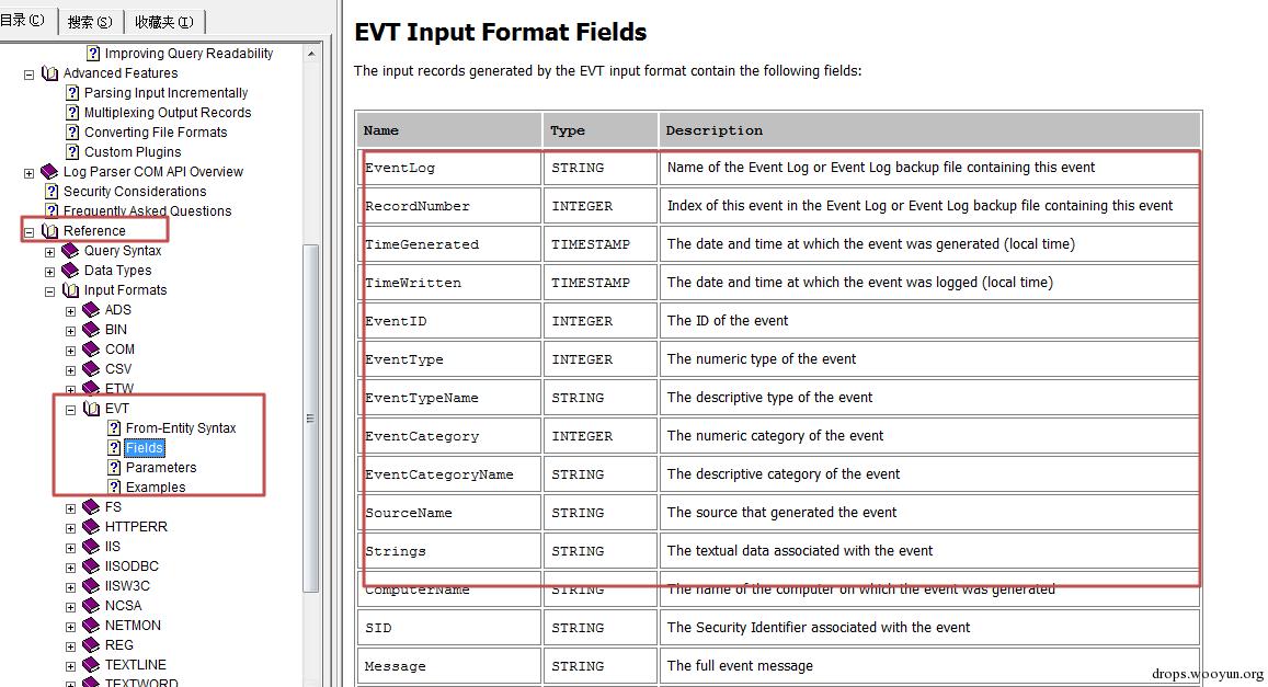 windows安全日志分析工具logparser用法详解