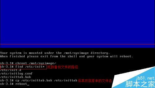 Linux下修复inittab文件丢失的两种方法