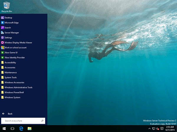 Win10 Server预览版10147大量截图曝光