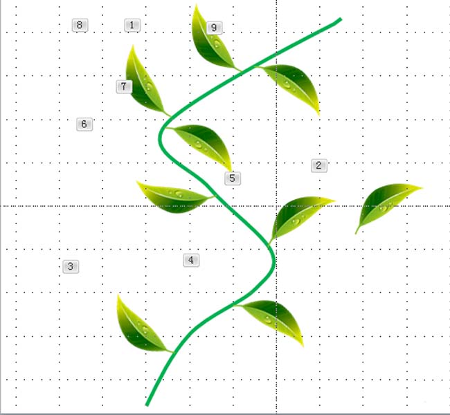ppt怎么制作一个树藤张叶子的动画?