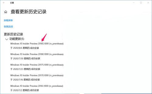 Win10 Dev预览版Build 20190怎么手动更新?