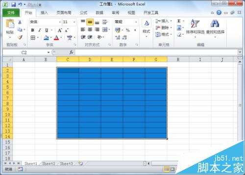Excel2010表格填充颜色后看不到网线格该怎么办?