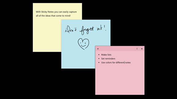 win10一周年更新版便利贴新版本 UI界面微调