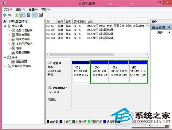 Win8.1系统下如何对磁盘进行分区便于分类加快读写的速度