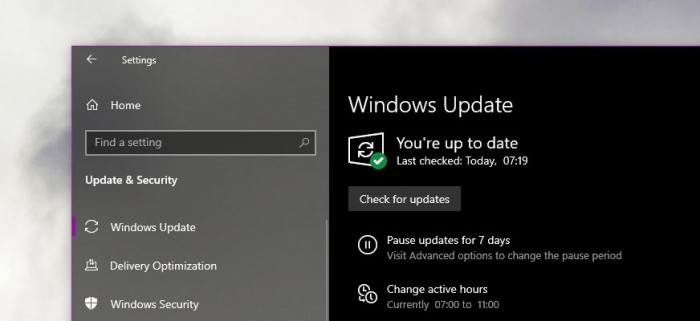 所有Win10获得新一轮累积更新补丁 唯独v1903缺席