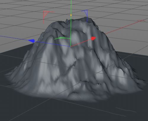 C4D怎么制作火山口效果?