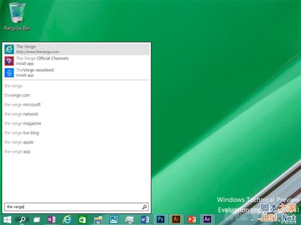 微软发布最新技术预览版Win10：新增通知中心(图赏)