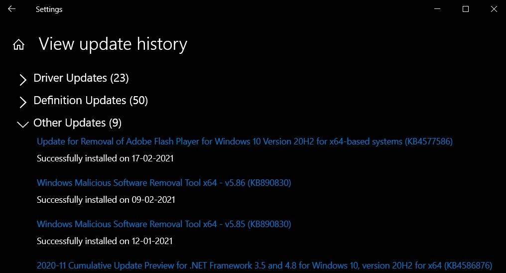 Win10版本20H2/2004更新补丁KB4577586正式推送