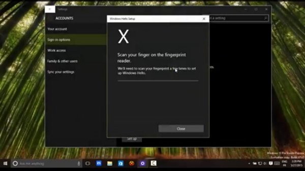 Win10指纹识别功能Windows Hello怎么用？多图演示使用方法