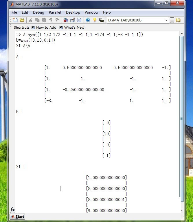 如何用matlab求解线性方程组的符号解?用matlab解符号方程组方法介绍