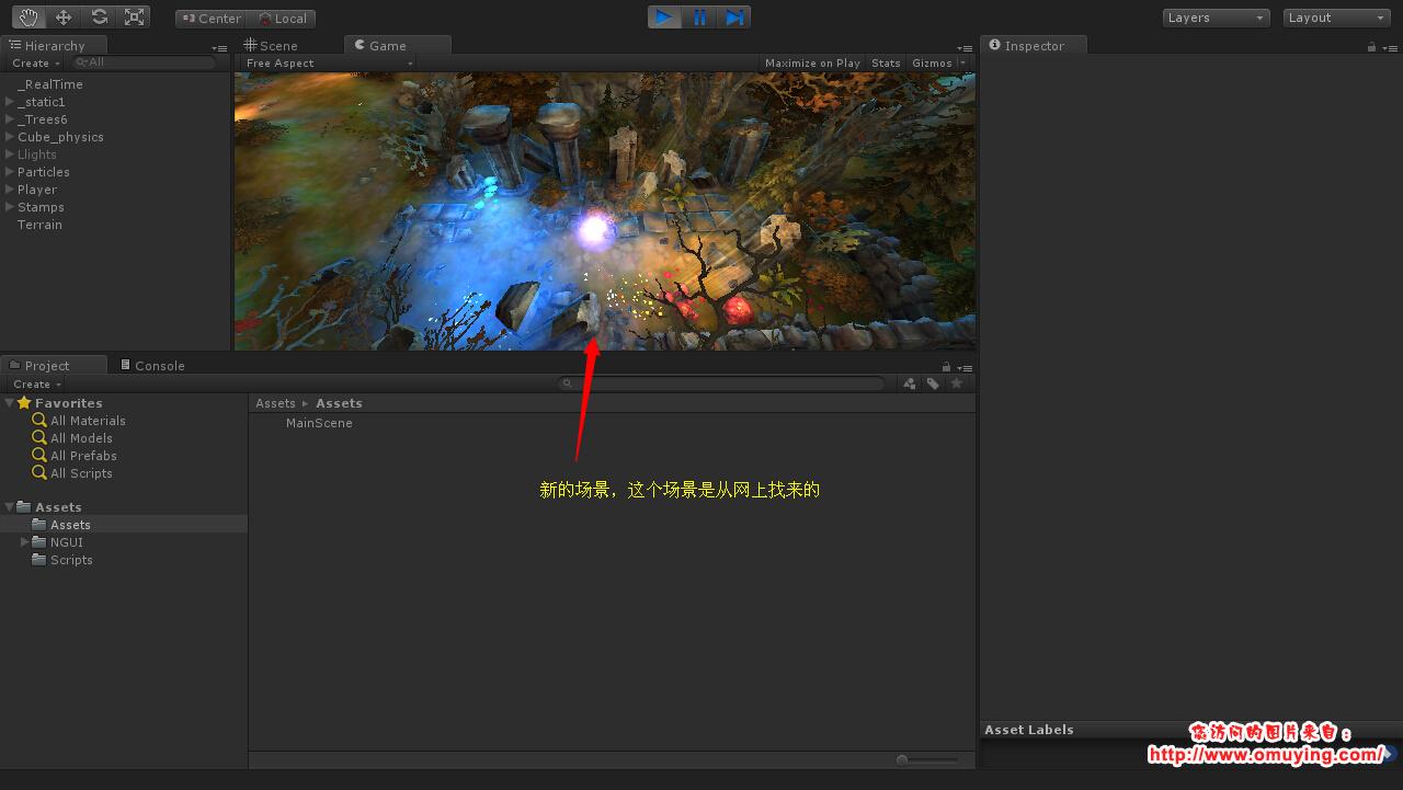 Unity3D 使用 WWW 加载场景并显示进度条