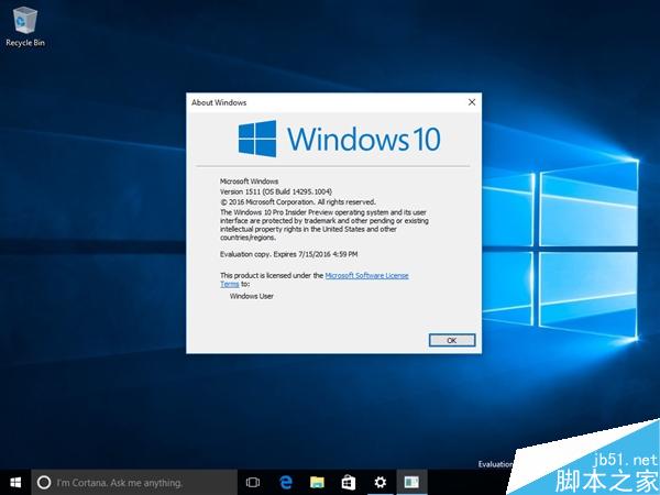 Win10 Build 14295.1004慢速版正式推出:修复大量BUG